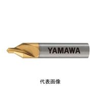 彌満和製作所 チタンコーティング強ねじれ溝A形60°片刃センター穴ドリル AUCES2X60X6 1セット(2本)（直送品）