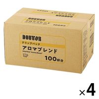 【ドリップコーヒー】ドトールコーヒー カフェタイム ドリップパック アロマ 4箱（400袋入） アスクル・ロハコ限定　 オリジナル