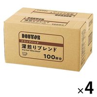 【ドリップコーヒー】ドトールコーヒー カフェタイム ドリップパック 深煎り 4箱（400袋入） アスクル・ロハコ限定　 オリジナル