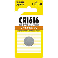 富士通 リチウムコイン電池 CR1616 3V 07-6570 1個（直送品）