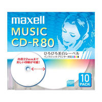 maxell 音楽用CD-R 80分 10P 13-3086 1個（直送品）