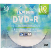 ヴァーテックス 録画用DVD-R 16倍速 10枚ケース 13-3251 1個（直送品）