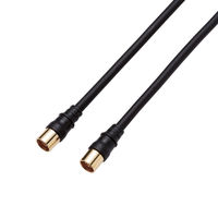 DXアンテナ TV接続ケーブル 2K4K8K対応 8m 黒 14-0374 1個（直送品）