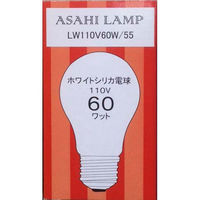 アサヒ 白熱電球 E26 60W ホワイトシリカ 16-4093 1個（直送品）