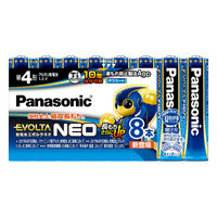 Panasonic 単4形アルカリ乾電池 8本入 エボルタネオ 17-3183 1個（直送品）