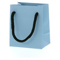 ＨＥＩＫＯ 手提げ紙袋　ブライトバッグ Ｔー５ アースブルー（マットタイプ） 006143345 1セット(10枚入×5袋 合計50枚)（直送品）