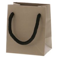 ＨＥＩＫＯ 手提げ紙袋　ブライトバッグ Ｔー５ ウォームグレー（マットタイプ） 006143349 1セット(10枚入×5袋 合計50枚)（直送品）
