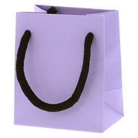 ＨＥＩＫＯ 手提げ紙袋　ブライトバッグ Ｔー５ パステルパープル（マットタイプ） 006143347 1セット(10枚入×5袋 合計50枚)（直送品）