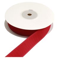 日本紐釦 ベルクロ面ファスナー 縫い付けタイプ 巾25mm 徳用5m巻 A(フック) 1067レッド（直送品）