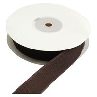 日本紐釦 ベルクロ面ファスナー 縫い付けタイプ 巾25mm 徳用5m巻 A(フック) 1808ブラウン（直送品）
