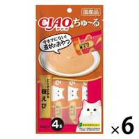 いなば CIAO チャオ ちゅ~る とりささみ＆桜えび 国産（14g×4本）6袋 キャットフード ちゅーる チュール おやつ