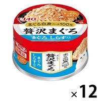 いなば CIAO チャオ 贅沢まぐろ まぐろ しらす入り 国産 60g 12缶 キャットフード ウェット 缶詰