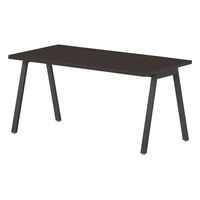 【軒先渡し】ニシキ工業 ミーティングテーブル 幅2100×奥行900×高さ720mm ダークウッド ABSY-B2190-DW 1台（直送品）