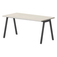 【軒先渡し】ニシキ工業 ミーティングテーブル 幅2100×奥行900×高さ720mm ホワイトグレイン ABSY-B2190-WG 1台（直送品）