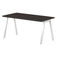 【軒先渡し】ニシキ工業 ミーティングテーブル 幅2100×奥行1000×高さ720mm ダークウッド ABSY-H2110-DW 1台（直送品）