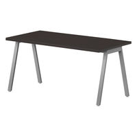 【軒先渡し】ニシキ工業 ミーティングテーブル 幅2100×奥行900×高さ720mm ダークウッド ABSY-S2190-DW 1台（直送品）