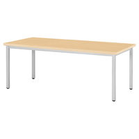 【軒先渡し】ニシキ工業 ミーティングテーブル 幅1500×奥行900×高さ720mm ペールウッド AEK-S1590-PL 1台（直送品）