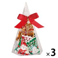 クリスマスツリースタイル 3個 芥川製菓 クリスマス ギフト プレゼント