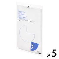 アスクル ゴミ袋 乳白半透明 エコノミー 高密度 70L 厚さ0.018mm バイオマス25%（150枚:30枚入×5） オリジナル