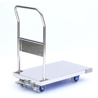 金沢車輌 静音ステンレス台車 150kg荷重 ブレーキ付 SUS-102GS+FB 1台