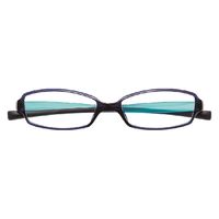 ハグ・オザワ 変なメガネ　老眼鏡　スクエア型　ネイビー／アクア　+1.5 HM-1001/COL2/52/+1.5 1パック（直送品）