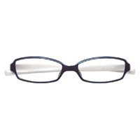 ハグ・オザワ 変なメガネ　老眼鏡　スクエア型　ブルー／ホワイト　+2.0 HM-1001/COL3/52/+2.0 1パック（直送品）