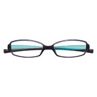 ハグ・オザワ 変なメガネ　老眼鏡　スクエア型　ネイビー／アクア　+3.0 HM-1001/COL2/52/+3.0 1パック（直送品）