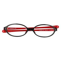 ハグ・オザワ 変なメガネ　老眼鏡　オーバル型　ブラック／レッドパール　+1.5 HM-1003/COL1/52/+1.5 1パック（直送品）