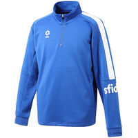 sfida（スフィーダ） サッカー ウインドウェア BP ウォームアップハーフジップトップ 2XL ブルー SA21813 1枚（直送品）