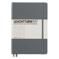 LEUCHTTURM1917 ロイヒトトゥルム 344782 ノート A5 横罫 アントラシート 344782 1冊（直送品）