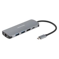 ドッキングステーション USB Type-C接続 LANポート HDMI USB-A GH-MHC5A-SV 1個 グリーンハウス