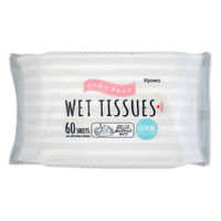 協和紙工 ウエットティッシュ ボーダー 60枚 03-122 1セット(1パック×40)