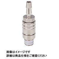 日本ピスコ 金型温調継手 プラグ・ソケットセットタイプ ホース用継手付ストレート AKC08ーID06B01 1セット(3個)（直送品）