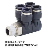 日本ピスコ チューブフィッティング ダブルブランチエイ PAW12ー02 1セット(3個)（直送品）