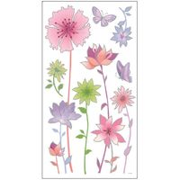 S&Cコーポレーション ルームデコステッカー Flower グリッター PLK149 1セット(4枚)（直送品）