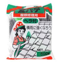 家庭化学工業 瓦パテ 屋根修理用 ヘラ付き 黒 500g 4905488501048 1セット(6個)（直送品）