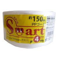 宮島化学工業 SmartPPコード 白 4mm×150m ES415 1セット(6巻)（直送品）