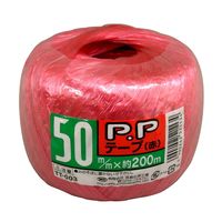 宮島化学工業 PPテープ 赤 50mm