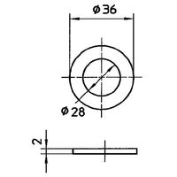 SANEI ユニオンパッキン PP40ー36X28 PP40-36X28 1セット(40個:2個×20パック)（直送品）