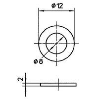 SANEI ユニオンパッキン PP40ー12X8 PP40-12X8 1セット(64個:2個×32パック)（直送品）