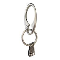 大一鋼業 カラビナキーホルダー サテンシルバー CK-3 1セット(4個)（直送品）