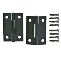 和気産業 薄口カラー丁番 38mm クロ VE-033 1セット(12個)（直送品）