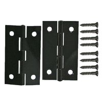 和気産業 薄口カラー丁番 51mm クロ VE-034 1セット(10個)（直送品）