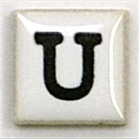 玉川窯業 モザイクタイル T-コレット アルファベット 15K-U 1セット（38個：1個×38）（直送品）