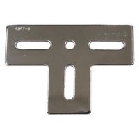 三基鋼業 ジョイント金具 43型フラット 43FTー3 43mmX130mm クローム 1セット(6個)（直送品）