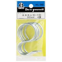 和気産業 エスカン Φ23mm×30mm ユニクロ 4個入り ML-542 1セット(96個:4個×24セット)（直送品）