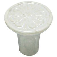 和気産業 セラミックつまみ ホワイト 37mm×33mm×26mm IK-143 1セット(12個)（直送品）