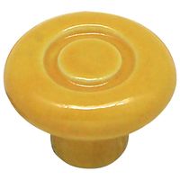 和気産業 セラミックつまみ イエロー 40mm×28mm×23mm IK-147 1セット(10個)（直送品）