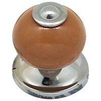 和気産業 セラミックつまみ ライトブラウン 28mm×35mm×19mm IK-159 1セット(12個)（直送品）