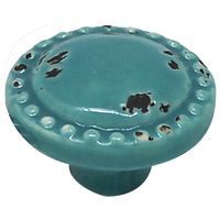 和気産業 セラミックつまみ スカイブルー 39mm×27mm×20mm IK-164 1セット(10個)（直送品）